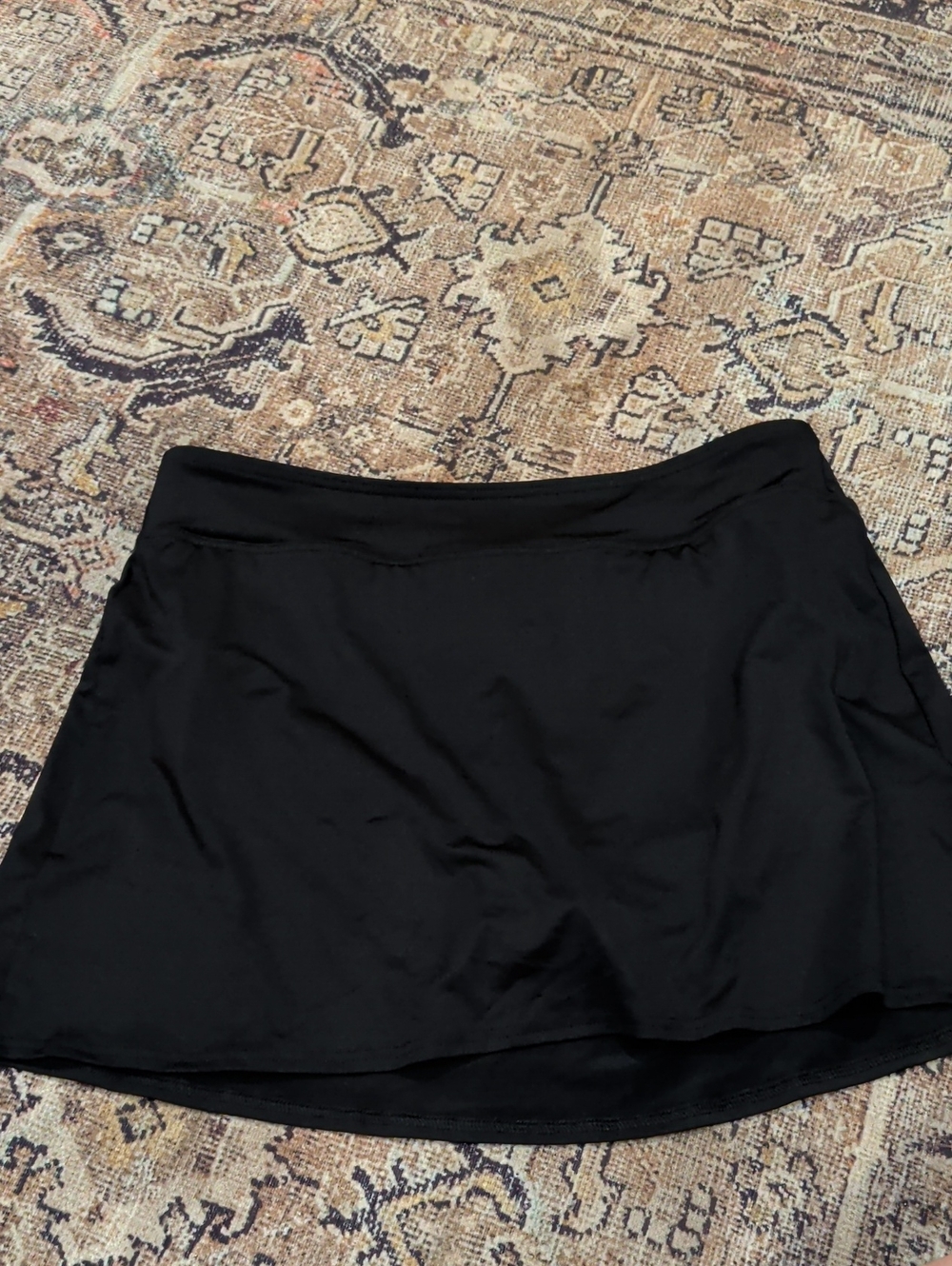 Lands' End Black Circle Skirt